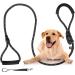 Reflective 1.5M Figure 8 Dog Lead Choker Leash for Large Medium Dogs - Black - Buy Online on GoSupps.com