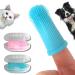 Pawsonly finger toothbrush dog cat |Set of 2 |Storage box |Silicone |Dental care |Tooth cleaning |Toothbrush for dog cats little ones |Dog toothbrush |Dog toothbrush (blue + pink)