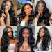 13x4 Body Wave Lace Front Human Hair Wigs for Black Women - Pre Plucked with Baby Hair - 150% Density - Brazilian Virgin Hair - 22 inch - Buy Online on GoSupps.com