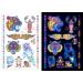 Luminous Neon Glow Temporary Tattoos - UV Body Art for Women - Tiger Lion Wolf Designs - Buy Online on GoSupps.com