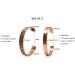 Copper Bracelets for Arthritis - 100% Copper with 6 Magnets for Men and Women - Natural Relief for Joint Pain - Set of 2 (Plain and Braided Inlay) - Buy Online on GoSupps.com