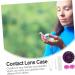 Homsfou Contact Lens Container Set - Travel-Friendly Storage Case for Contacts - Compact & Convenient Suitcases in Violet - 7.5x3cm - Buy Online on GoSupps.com