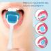 Tongue Cleansing Gel & Brush Kit - Fight Bad Breath with Fresh Mint - Oral Deodorant & Scraper for Fresh Breath - Buy Online on GoSupps.com
