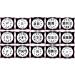 100 Colorful Stamping Stencils - Konad HB A-Series for Cute Nail Art | International Shipping - Buy Online on GoSupps.com