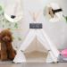 Pet Teepee with Cushion | Cozy House for Dogs and Cats | Modern Indoor Outdoor Pet Tent Bed - Buy Online on GoSupps.com