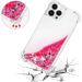 Tivenfezk Nadoli Glitter Drive Sand Shell for iPhone 15 Pro Max - Shockproof TPU Bumper Case Liquid Quicksand Design Transparent Pink Protective Cover - Buy Online on GoSupps.com