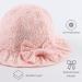 XIAOHAWANG Baby Girl Sun Hat | Embroidered Flowers Toddler Bucket Hat | Pink Summer Cap for Infant Girls 6-12 Months - Buy Online on GoSupps.com