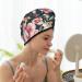 Microfiber Hair Drying Cap - Vintage Floral Soft Absorbent Hair Towel for Curly Long & Thick Hair | Quick Dry & Fast Drying - Buy Online on GoSupps.com