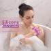 HIEERBUS Silicone Body Scrubber Gentle Exfoliating Body Scrubber in Shower Silicone Loofah with Easily Lather Bristles Long Lasting and More Hygienic Than Traditional Shower Loofah 1 Pack Purple - Buy Online on GoSupps.com