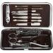 Grooming Kit: Manicure Set with Nail Clippers, Pedicure Tools, Stainless Steel File, Ear Pick, Tweezers, and More - Buy Online on GoSupps.com