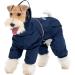 Petridge Waterproof Four-Legged Dog Jacket Raincoat - Navy - Size 40 - Buy Online on GoSupps.com
