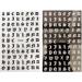 10 Sheets Letter Nail Stickers Alphabet Nail Art Stickers Letter Nail Art Stickers Old English Alphabet Nail Decals for Home DIY Nail Decoration 5 Colors - Buy Online on GoSupps.com