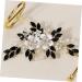 Beaupretty Accessories pearl flower comb flower hair comb wedding hair accessories black bridal hair accessories bridal hair hair for wedding exquisite hair comb pearl hair Comb - Buy Online on GoSupps.com