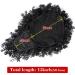 Goddesty Afro Puff Drawstring Ponytail Kinky Curly Hair with Bangs - Short Synthetic Hair Extensions for Black Women (1B) - Buy Online on GoSupps.com