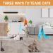 Easy Joy 14-Piece Interactive Cat Toys Set - Double Hole Suction Cat Fishing 2 Sticks & 11 Interchangeable Toys for Small & Large Cats - Buy Online on GoSupps.com