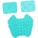 Minkissy 3-Pack Silicone Foot Brush - Slipproof Shower Scrubber & Massage Pads for Back Foot Cleaner - 34x30cm - Blue Foot Care Solution - Buy Online on GoSupps.com