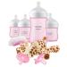 Philips AVENT Natural Baby Bottle with Natural Response Nipple  Pink Baby Gift Set with Snuggle  SCD838/03 Gift Set Pink
