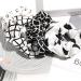 Buy Classic Hair Ties for Women - Black & White Elastic Ponytail Holders 12-Piece Set Dotted & Striped Accessories - Buy Online on GoSupps.com