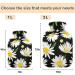 NAANLE 1L Hot Water Bottle - Chrysanthemums Daisy Flower Design for Menstrual Cramps Relief & Heat Therapy - Transparent Heating Bag for Hand & Foot Comfort - Buy Online on GoSupps.com