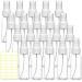 MEACOLIA 20 Pack 30ml(1oz) Extra Fine Mist Mini Clear Spray Bottles with Atomizer Pump Sprayer Bulk Refillable Reusable Empty Plastic Travel Size Bottles for Essential Oils,Cleaning,Perfumes 20 Count (Pack of 1)