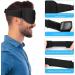 RIWISLL 3D Contoured Cup Sleep Mask - 100% Light Blocking, Adjustable Strap - Black - Buy Online on GoSupps.com