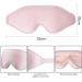 3D Contoured Sleep Eye Mask | Light Blocking, Soft & Comfortable | Pink | for Women & Men | Ideal for Travel, Flight, Meditation - Buy Online on GoSupps.com