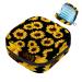 Women's binding pocket sunflowers flowers pattern ladies tampon storage bags zip pockets menstrual tied bags multi10