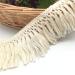 FQTANJU 10 Yards X 6cm Wide Cotton Tassel Fringe In Beige. 6cm X 10 Yards Beige