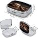 Baseball Pill Box on Wooden Print | 2 Compartment Portable Pill Organizer | Decorative Metal Case for Pocket or Purse - Buy Online on GoSupps.com