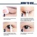 Lace double eyelid sticker with waterproof invisible double eyelid pull strip sticker with fork rod and tweezers suitable for wearing hats sagging uneven and single eyelids - Buy Online on GoSupps.com