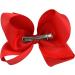 2-Piece Red Grosgrain Ribbon Hair Bow Set for Baby Girls - Alligator Clips, Infant to Kids Sizes - Buy Online on GoSupps.com