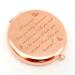 Warehouse No.9 Niece Gifts from Aunt Uncle  Travel Pocket Cosmetic Engraved Compact Makeup Mirror for Niece Birthday Christmas Graduation Cosmetic Mirror Gifts