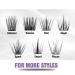 FLOMAZE 120 Cluster Lash Extensions - DIY Individual False Eyelashes for Natural Glamour Look (12mm) - Buy Online on GoSupps.com