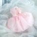 Luxury XL Pink Dog Wedding Dress - Princess Skirt for Dogs - Evening & Summer Dresses - Bowknot Design - Perfect Puppy Fashion - Buy Online on GoSupps.com
