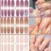 Mother's Day Gifts: 8 Sheets Elegant Nail Polish Stickers & 3 Nail Files - Nail Art Decals Strips Manicure Kits for Women and Girls (Pure Colors) - Buy Online on GoSupps.com