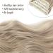 Dark Ash Blonde Clip in Hair Extensions - Long Wavy Full Head - Synthetic Fiber - 4pcs for Women - Buy Online on GoSupps.com