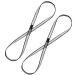 Kikigoal 18 mm nylon climbing loop 23 kn CE2008/EN566 climbing belt bands for outdoor climbing abseiling swing yoga hammock etc. 60 cm/24 inch 2 pieces gray
