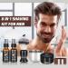 Men's 8-in-1 Beard Care Shaving Kit with Sandalwood Cream, Razor, Brush, Bowl, Soap, Apron & Aftershave - Perfect Men's Gift Set - Buy Online on GoSupps.com