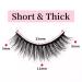 6D Thick Faux Mink False Lashes - 10 Pairs | Handmade Natural Look & Reusable Fluffy Volume | Short-Thick Style - Buy Online on GoSupps.com