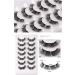 fdsmall False Eyelashes 8D Volume 15MM Wispy Long Fluffy Faux Mink Lashes Cat-Eye Natural Look False Eyelashes 7 Pairs (7 Pairs17) - Buy Online on GoSupps.com