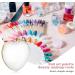 Resin Nail Art Palette - Heart Shape with Gold Edge | Manicure Mixing Color Palette - Buy Online on GoSupps.com