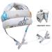 Huifen Baby Helmet for Crawling Walking with 3 Pairs Knee Pads - Gray Zebra Design - Buy Online on GoSupps.com