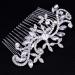 Dooppa Hair Comb Bridal Wedding Flower Rhinestones Women Hair Comb - Buy Online on GoSupps.com