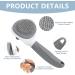 ZITSMS Self Cleaning Cat Brush for Shedding and Grooming - Grey - Buy Online on GoSupps.com