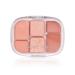 Palette de Fards Paupi res Rose 6 Couleurs Teintes Paillet es et Mattes Hautement Pigment es Paupi res Palette Maquillage Yeux Mat Pigment es Mini Maquillage pour Looks Quotidiens Eyes (01)