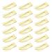 Mbsomnus 18 Pieces Double Grip Hair Clips Snap Hair Clips Metal Hair Clips Women Hair Barrettes Women Hair Accessories for Girls Hair Making Hair Styling Salon Hair Accessories (Light Yellow)