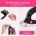 AIRSEE Adjustable Nail Clipper for Acrylic Nails with Sizer and Catcher - Nail Tip Cutter with Length Measurement Dial for Salon or Home Manicure - Black - Buy Online on GoSupps.com