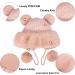 Peicees Women's Winter Fluffy Bomber Hat with Fur Pompom - Black - Buy Online on GoSupps.com