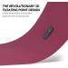 JELS Extra Thick Yoga Mat 10MM - Non Slip Design - SGS Certified TPE Material - with Carrying Strap - Ideal for Yoga, Pilates, and Workouts - 72x26 - Wine/Pink - Buy Online on GoSupps.com