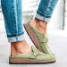 Buy Women's Slip-On Loafer Flat Shoes - Casual Suede Sandals & Closed Toe Slippers - Summer Comfort for Home & Office - Available in Khaki (38 EU) - Buy Online on GoSupps.com
